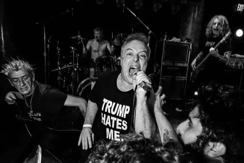 Image: Jello Biafra performs with his band Jello Biafra and the Guantanamo School of Medicine.