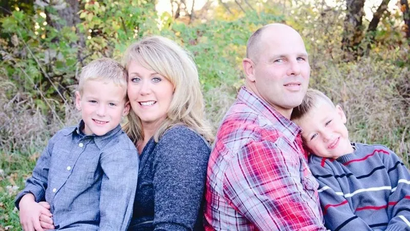 Image: A photo of Jim Bell and his family as shared on a GoFundMe page created after his death following an accident at Crested Butte.