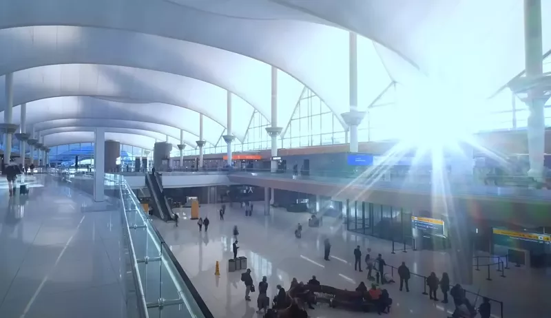 Image: Go into the light of Denver International Airport, my children. All are welcome. All welcome.