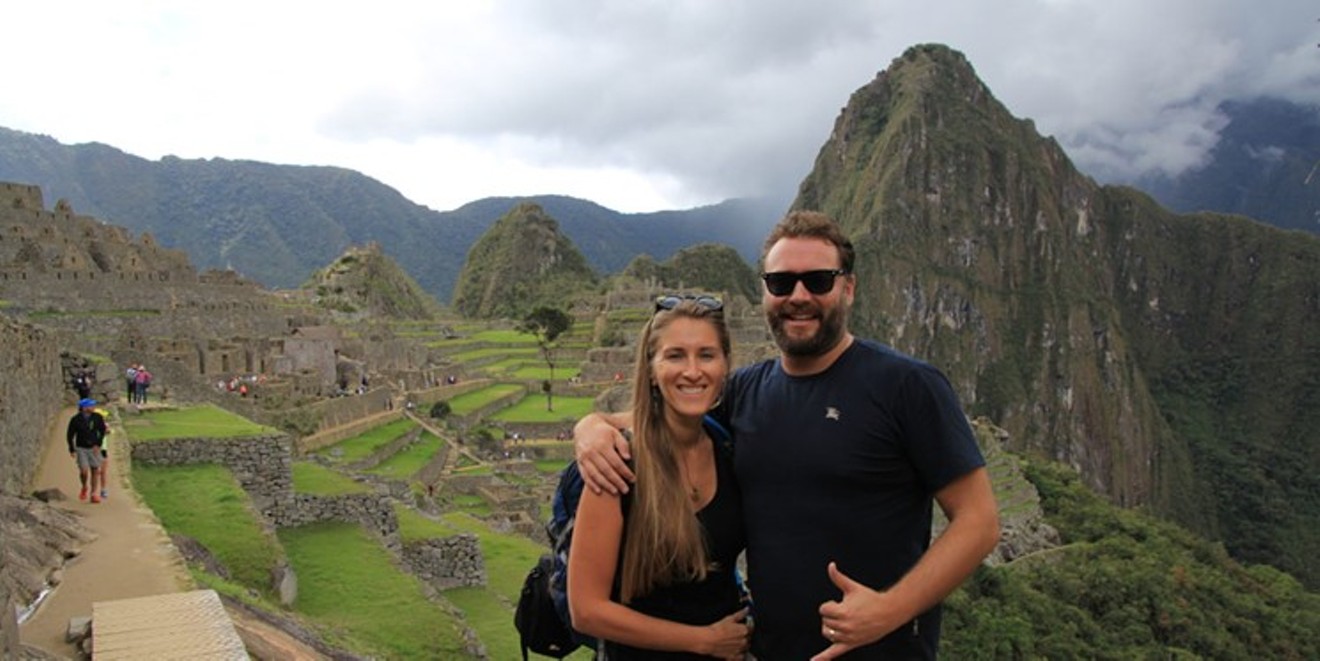 Joby Weeks, seen here with wife Stephanie, boasted that Bitcoin investments allowed him to become a "perpetual traveler."