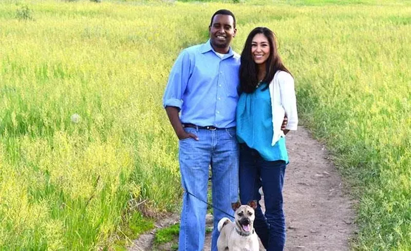 Image: Joe Neguse with wife Andrea.