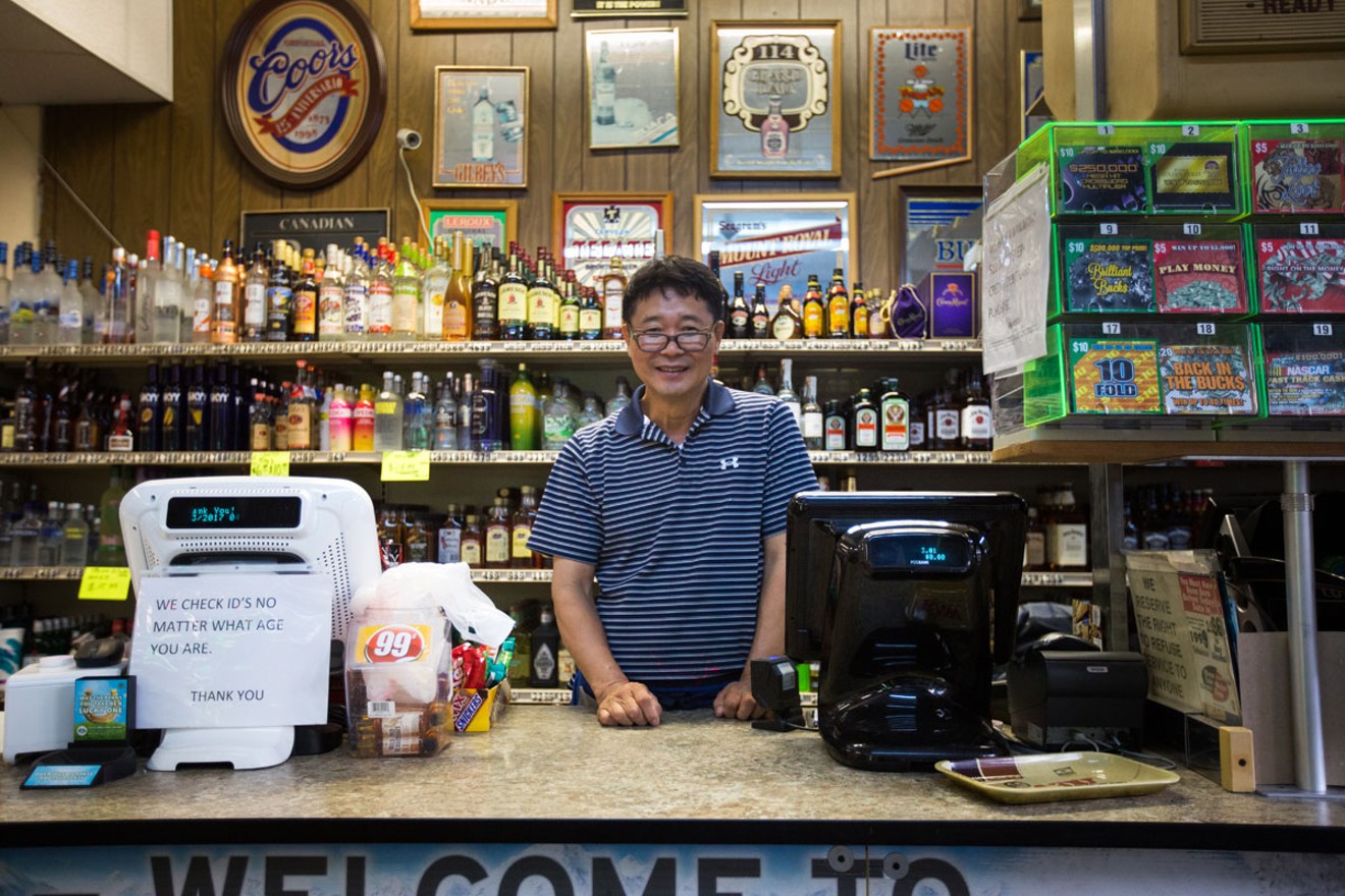 Ung Hwa Choi has owned and operated Joe’s Liquors for 28 years, despite many offers to buy the place.