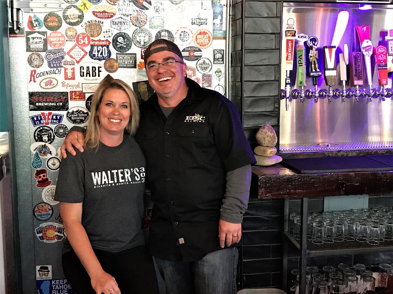 John and Stacy Turk are slinging beers at Walter's 303.