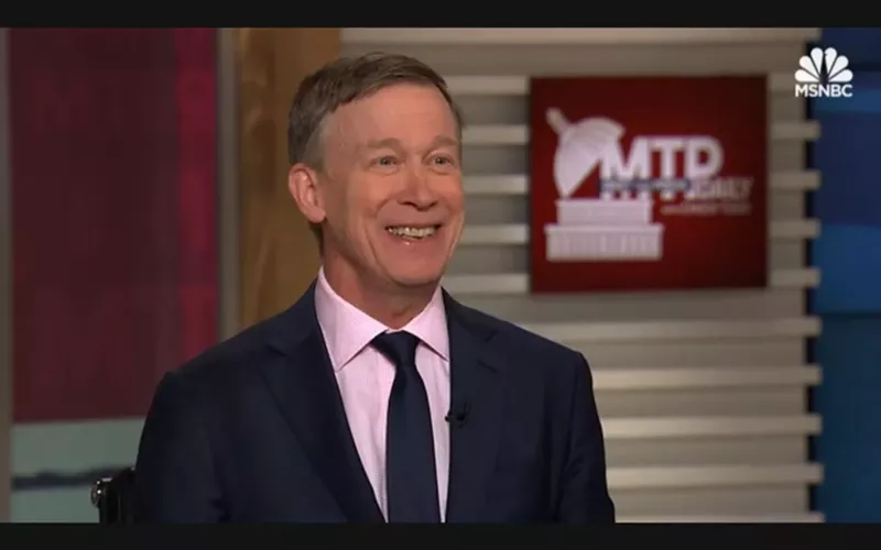Image: Governor John Hickenlooper talked pot with Chuck Todd.