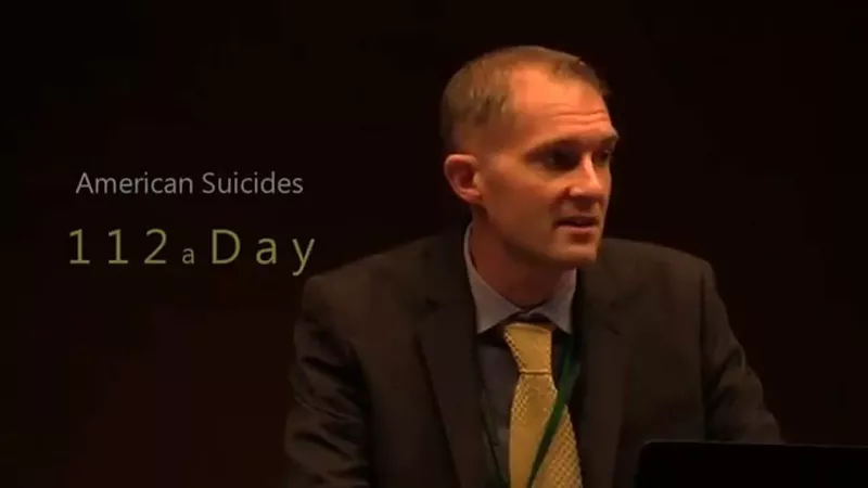 Image: U.S. Army veteran and PTSD patient Matt Kahl speaks at the National Cannabis Summit 2015.