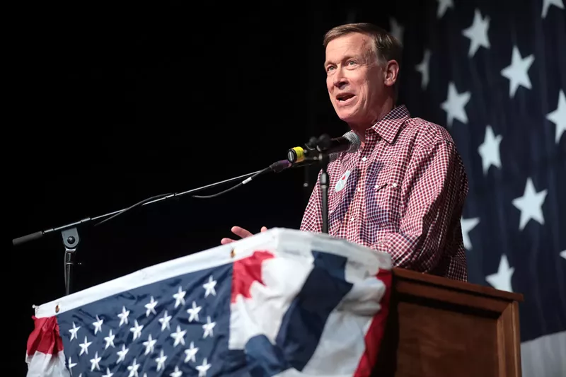 Image: John Hickenlooper and his inimitable sense of sartorial style.