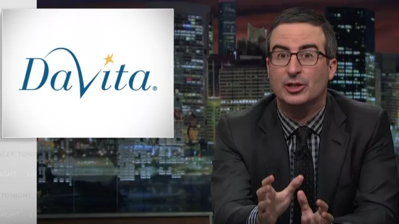 Image: Last Week Tonight with John Oliver focuses its study of the kidney dialysis industry on Denver-based DaVita. A video and more below.