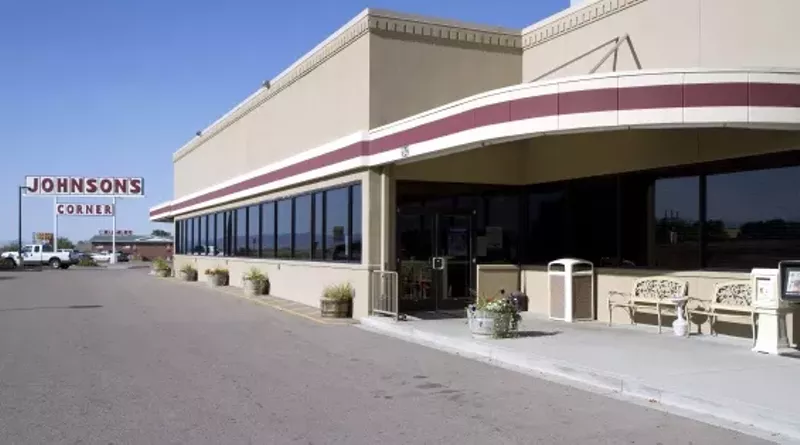Image: exterior of a gas station