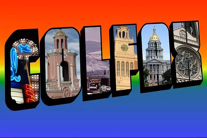 Image: Ian Gilchrist created this contemporary postcard for the Colfax Museum.