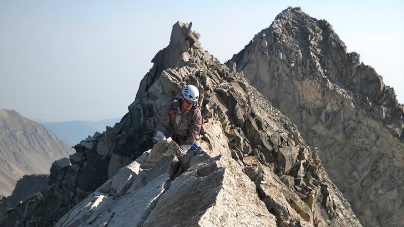 One of the photos taken by Joseph Seeds during his trek up Capitol Peak.