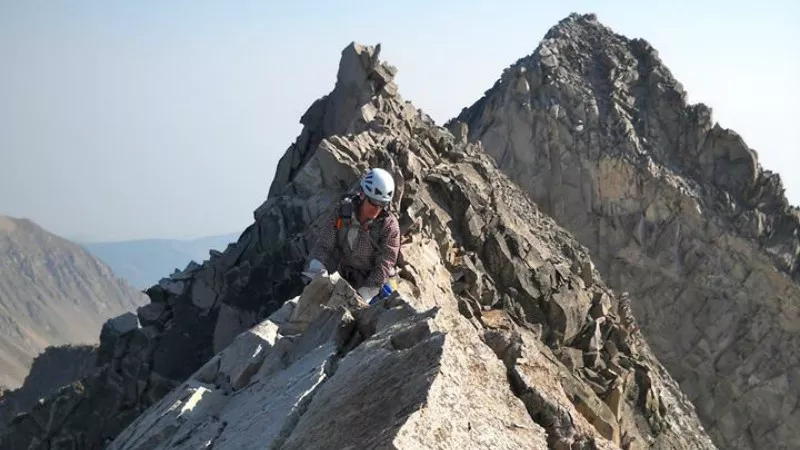 Image: One of the photos taken by Joseph Seeds during his trek up Capitol Peak.