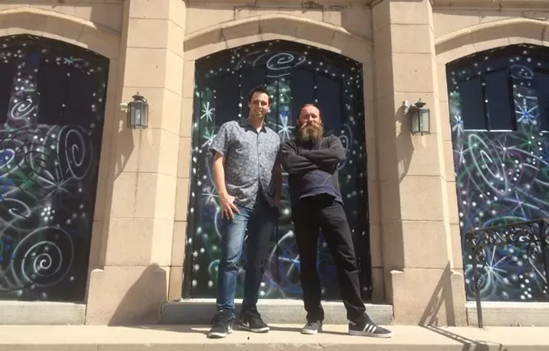 Image: Steve Berke (left) and Lee Molloy (right), along with co-founder Briley Hale, have been fighting citations issued at the church for alleged public pot consumption on April 20, 2017.