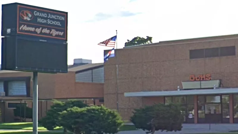 Image: Grand Junction High School in hard-hit Mesa County is experiencing its second outbreak.