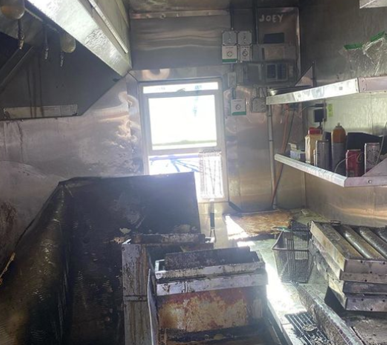 A kitchen fire on December 20 will keep kind of wings closed until at least March.