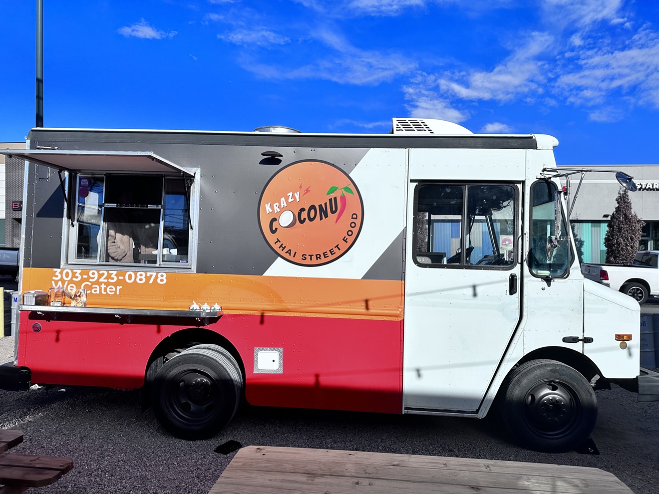 Look for the Krazy Coconut Thai Street Food truck.