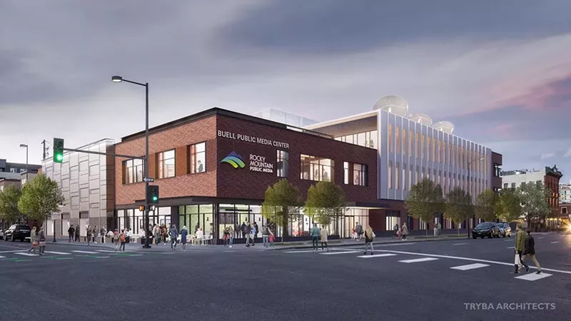 Image: A rendering of the Buell Public Media Center.