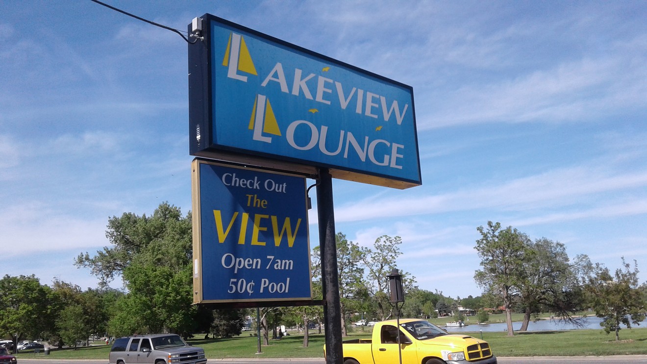 Lakeview Lounge on Sheridan Boulevard sign hasn't changed in years — and neither have the prices and hours.