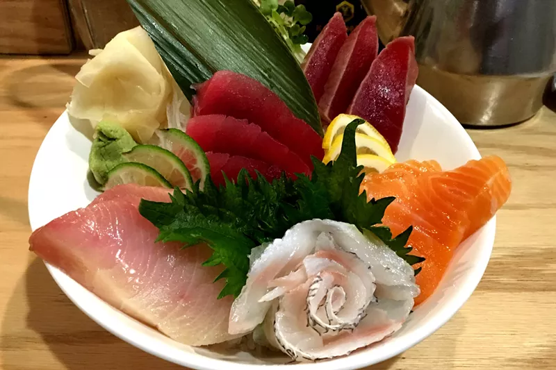 Image: Chef Joey Zheng's artistry is apparent in this chirashi bowl.