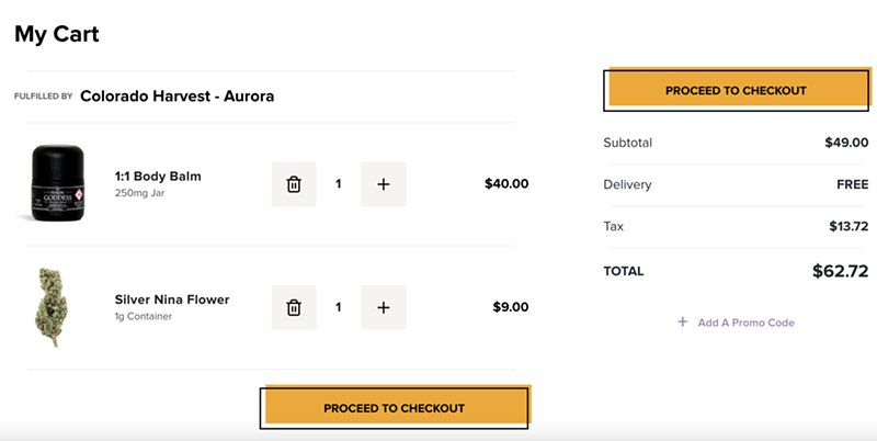 Image: Lantern provides Colorado dispensaries with the platform to reach customers, while dispensaries or third-party transporters perform the actual delivery service.