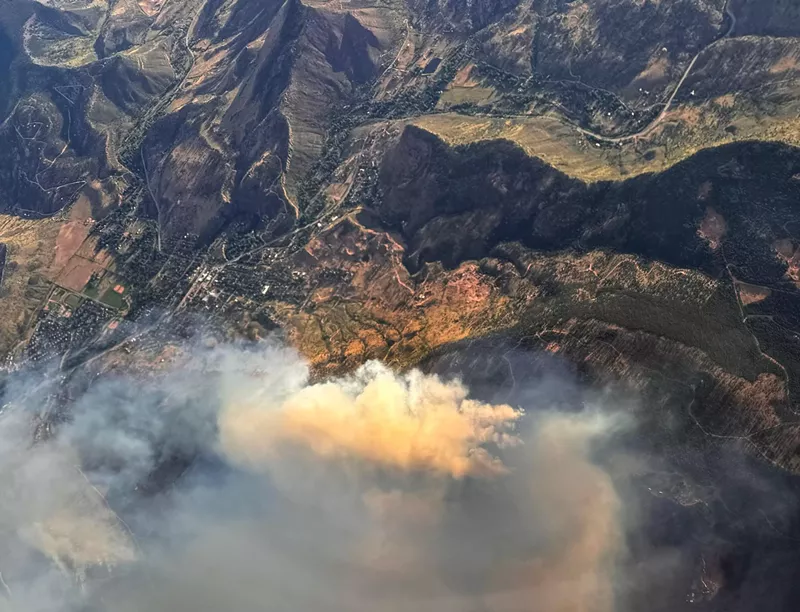 Image: Alexander Mountain wildfire