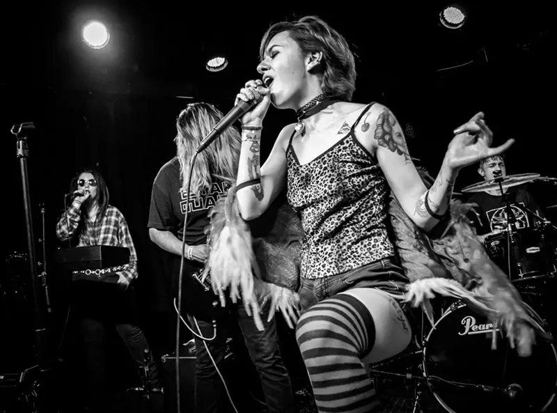 Image: LaRissa Vienna plays spooky music with her band, LaRissa Vienna and the Strange.