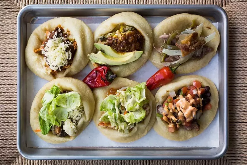 Image: Fry-bread tacos at Kachina.