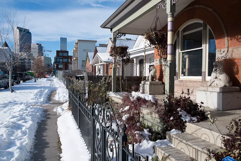 Image: Snowy street in Denver