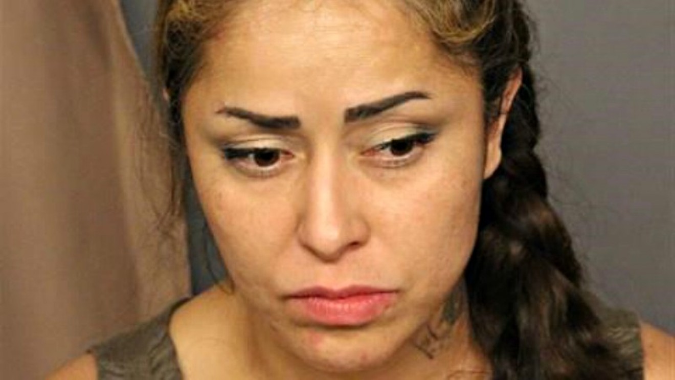 Sandra Pacheco, seen in a booking photo from a previous arrest, survived the shooting.