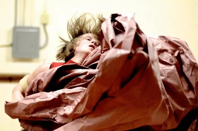 Image: Denver Art Museum artist-in-residence Laura Ann Samuelson lets the dance move her.