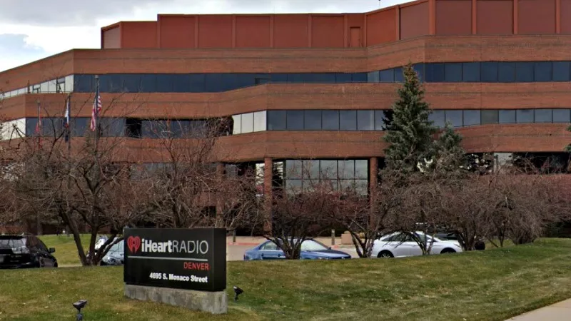 Image: This building, at 4695 South Monaco Street, serves as the mothership for iHeartRadio in Denver.