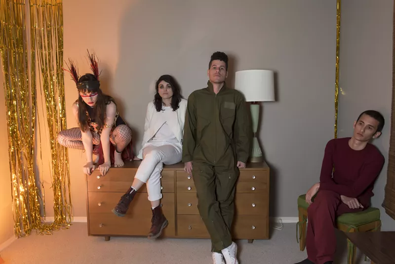 Image: Le Butcherettes frontwoman Teri Gender Bender (left) is the musical persona of Teresa Suárez Cosío.