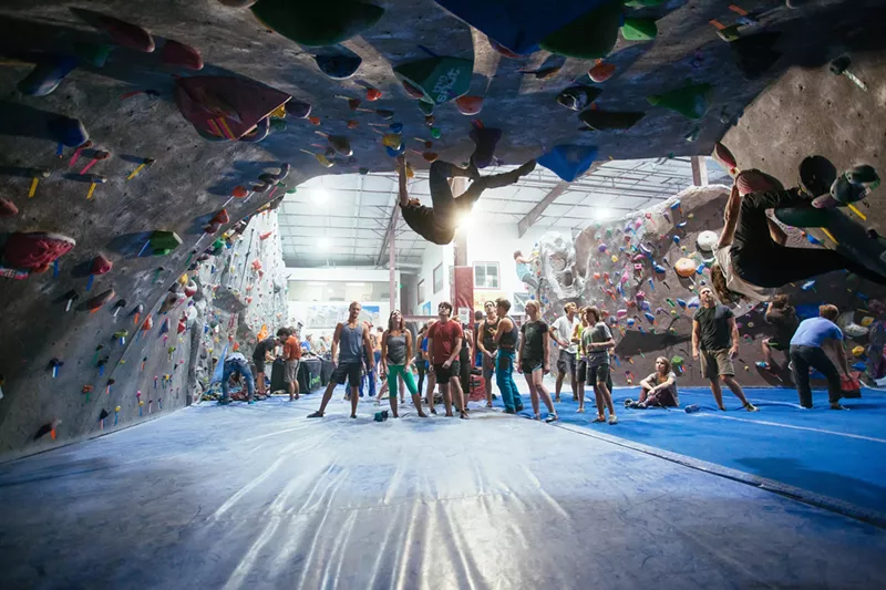 Image: The Spot's infamous "Dojo" is one of the longest, steepest training caves around.