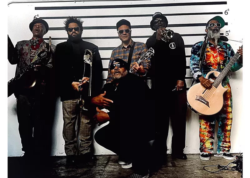Image: picture of a seven-piece band