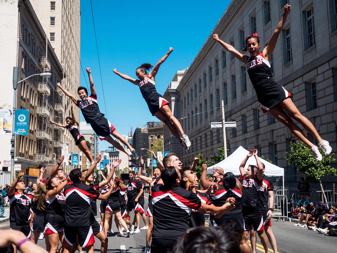 CHEER San Francisco cheerleaders.
