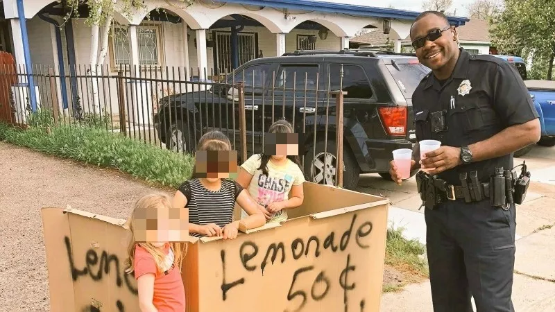 Image: The Denver Police Department tweeted this photo of Officer Samuel Sheppard on Memorial Day 2018, during the period when he was falsely claiming that a woman raped him.