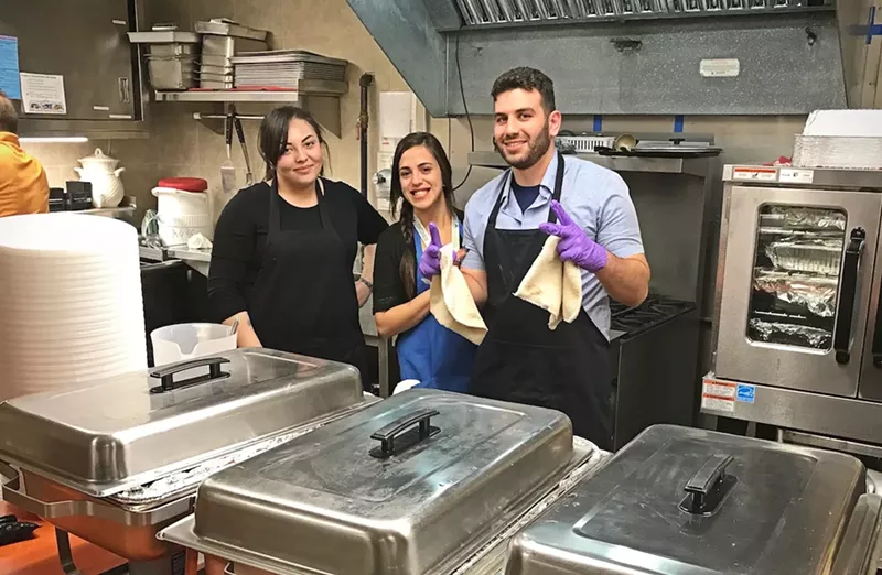 Image: Lightshade employees helped serve meals on Thanksgiving at Amazing Grace Community Church in Thornton.