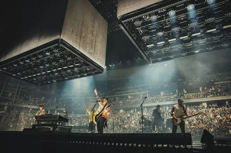 Image: Linkin Park takes the stage at Ball Arena for their From Zero World Tour.