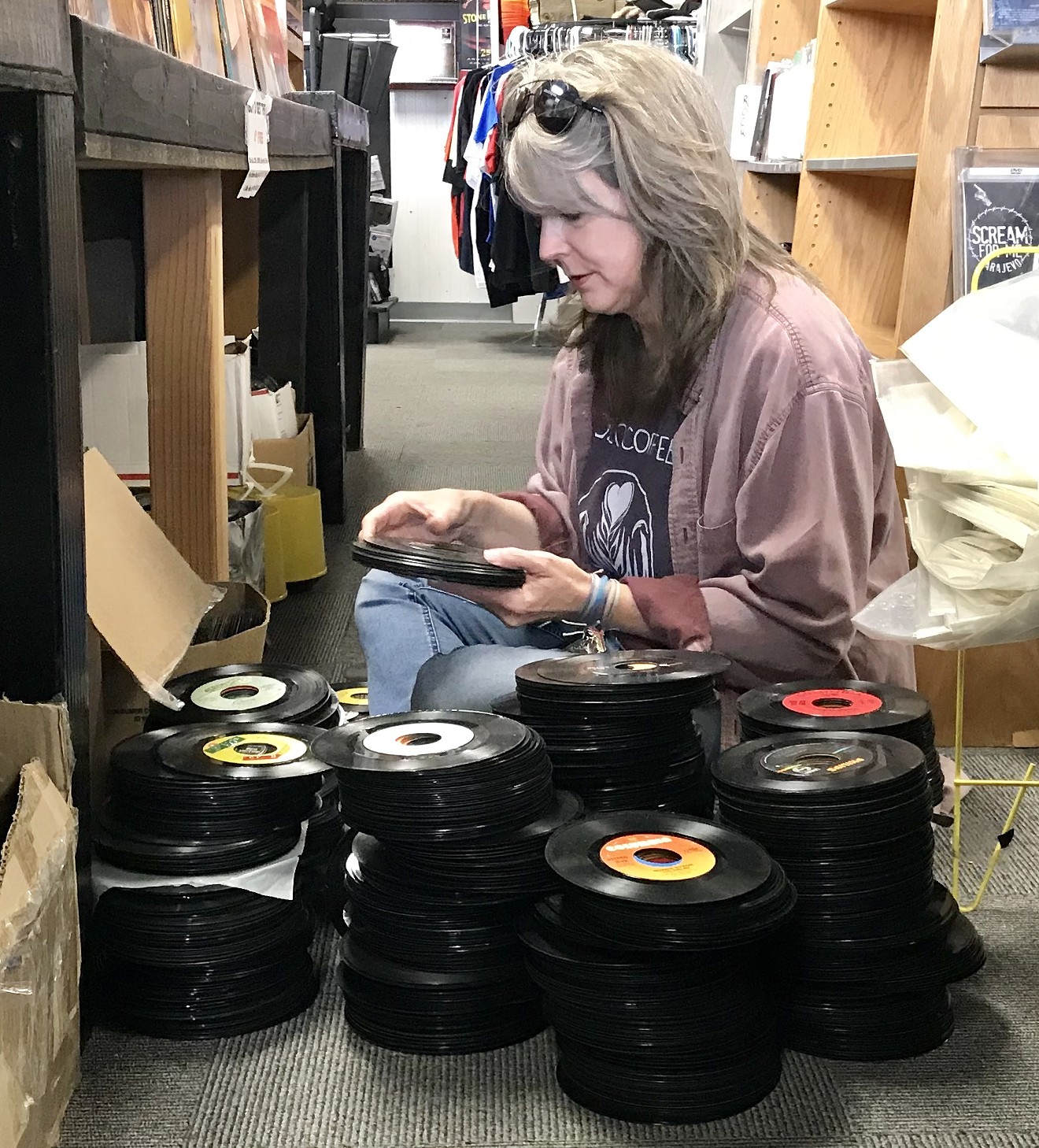 Lisa Wheeler hunting for obscure Colorado-made vinyl.