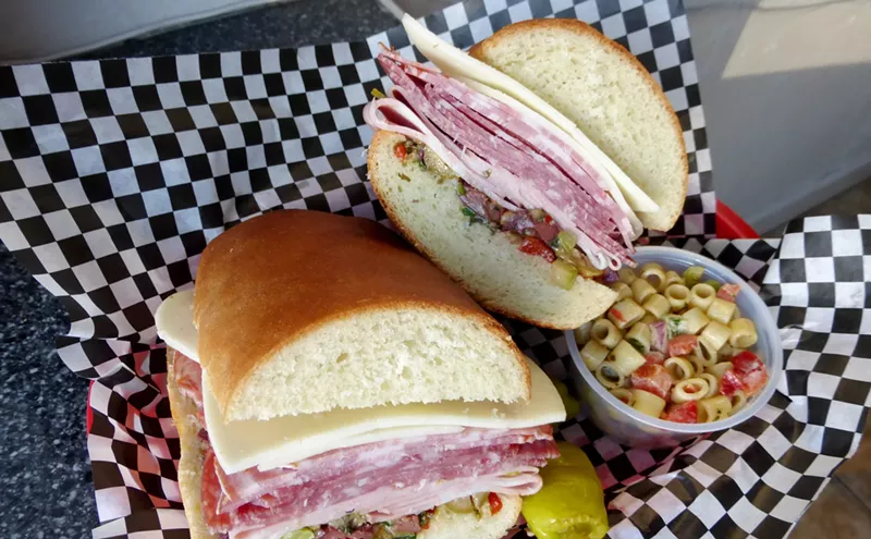 Image: Little Carmine's Channels the Big Easy's Muffuletta Sandwich
