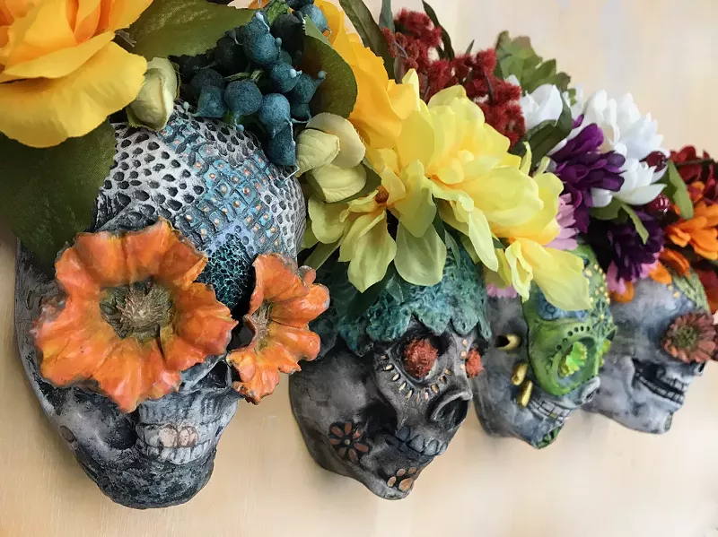 Image: Make a sweet sugar-skull weed pot with ceramics artist Marie Gibbons.