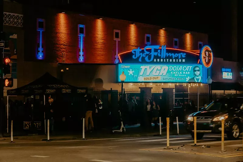 Image: outside the fillmore auditorium, a live nation venue in denver