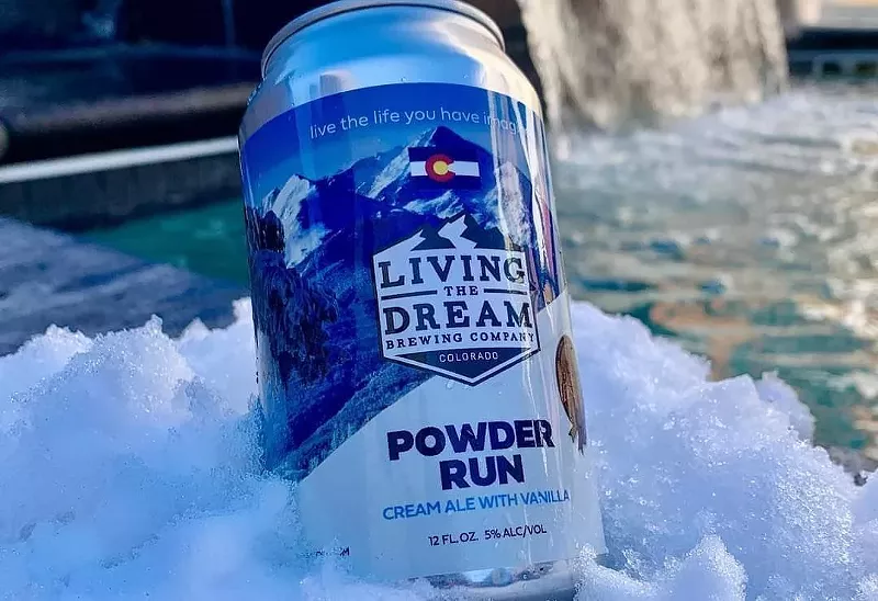 Image: Powder Run is Living the Dream's flagship beer.