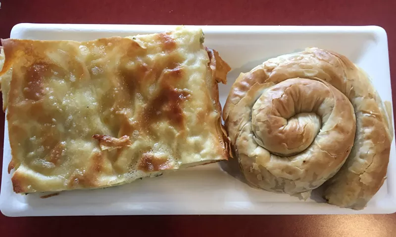 Image: Su boregi and beef-filled borek at Istanbul Cafe & Bakery.