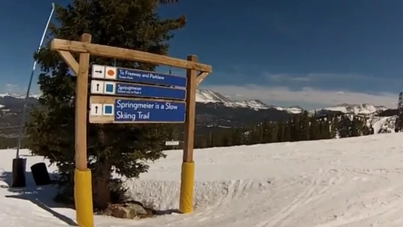 Image: Springmeier, a beginner's run at Breckenridge, where Logan Goodwin's fatal accident took place.