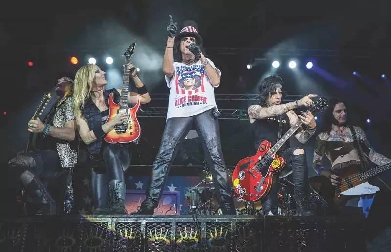 Image: alice cooper on stage