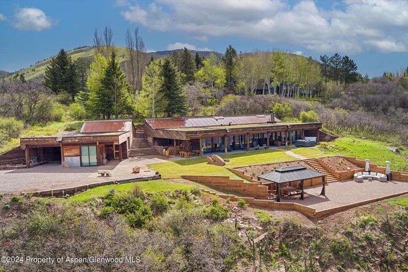 The nearly 3,000 square-foot home sits on five acres of land.