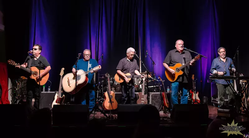 Image: Los Lobos opened Saturday's performance at the Stanley with a set of folk music.