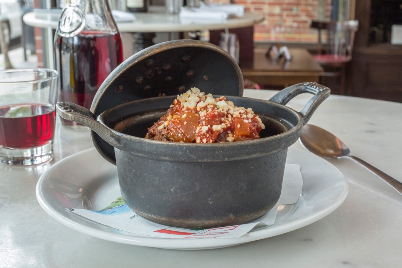 Marcella's meatball is one of the restaurant's signature dishes.