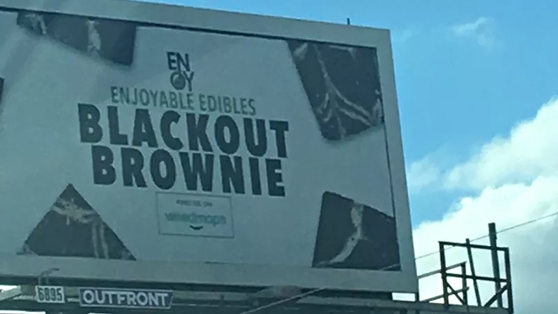 Image: This photo and those that follow all capture billboards currently on display in the greater Los Angeles area.
