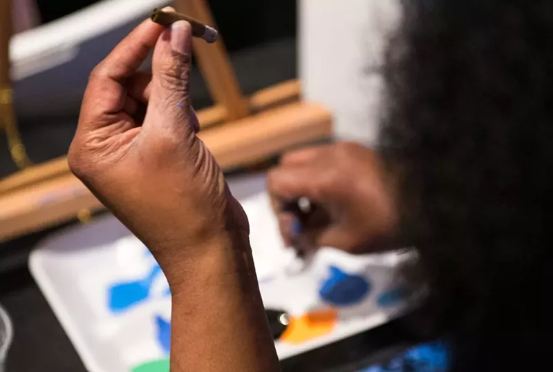 Image: Puff-and-paint classes are now broadcasting to stay relevant as potential students are forced to stay home.